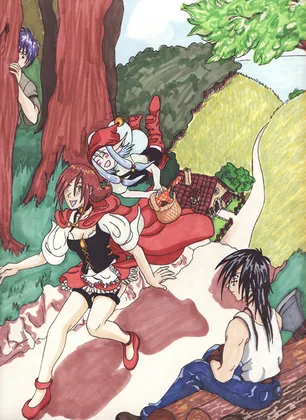 Panneau du Petit Chaperon Rouge